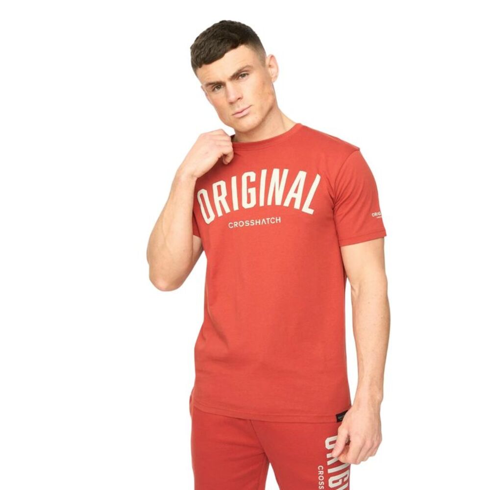 Crosshatch Mens Kensby T-Shirt / Red